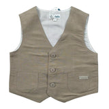 Lalalu' Gilet tinta unita Beige per Neonato GLL50PB BEIGE LALALU' 