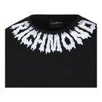 JOHN RICHMOND shirt girocollo tinta unita con stampa Nero per Neonato RBA24074TSN NERO JOHN RICHMOND 