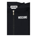 MOSCHINO felpa tinta unita con zip e cappuccio Nero per Neonato MUF05I NERO MOSCHINO 