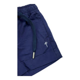 Cesare Paciotti Solid Color Bermuda Shorts with Elastic Waistband Blue for Newborns