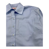 VICOLO camicia manica lunga tinta unita asimmetrica Azzurro per Bambina 3141CZ00037XX AZZURRO VICOLO 