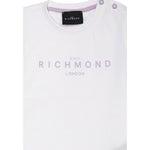 John Richmond T-Shirt Girocollo tinta unita con Stampa Bianco per Neonata RIP25002TSS BIANCO JOHN RICHMOND 