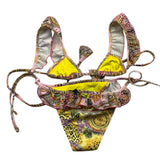 4Giveness 2 Piece Swimsuit Triangle-Panties Multicolor Fantasy Print For Girls