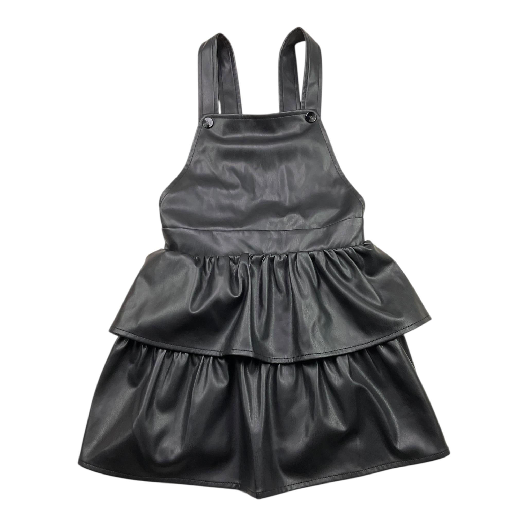LIU JO salopettes tinta unita in ecopelle Nero per Bambina KF3025 NERO LIU JO 