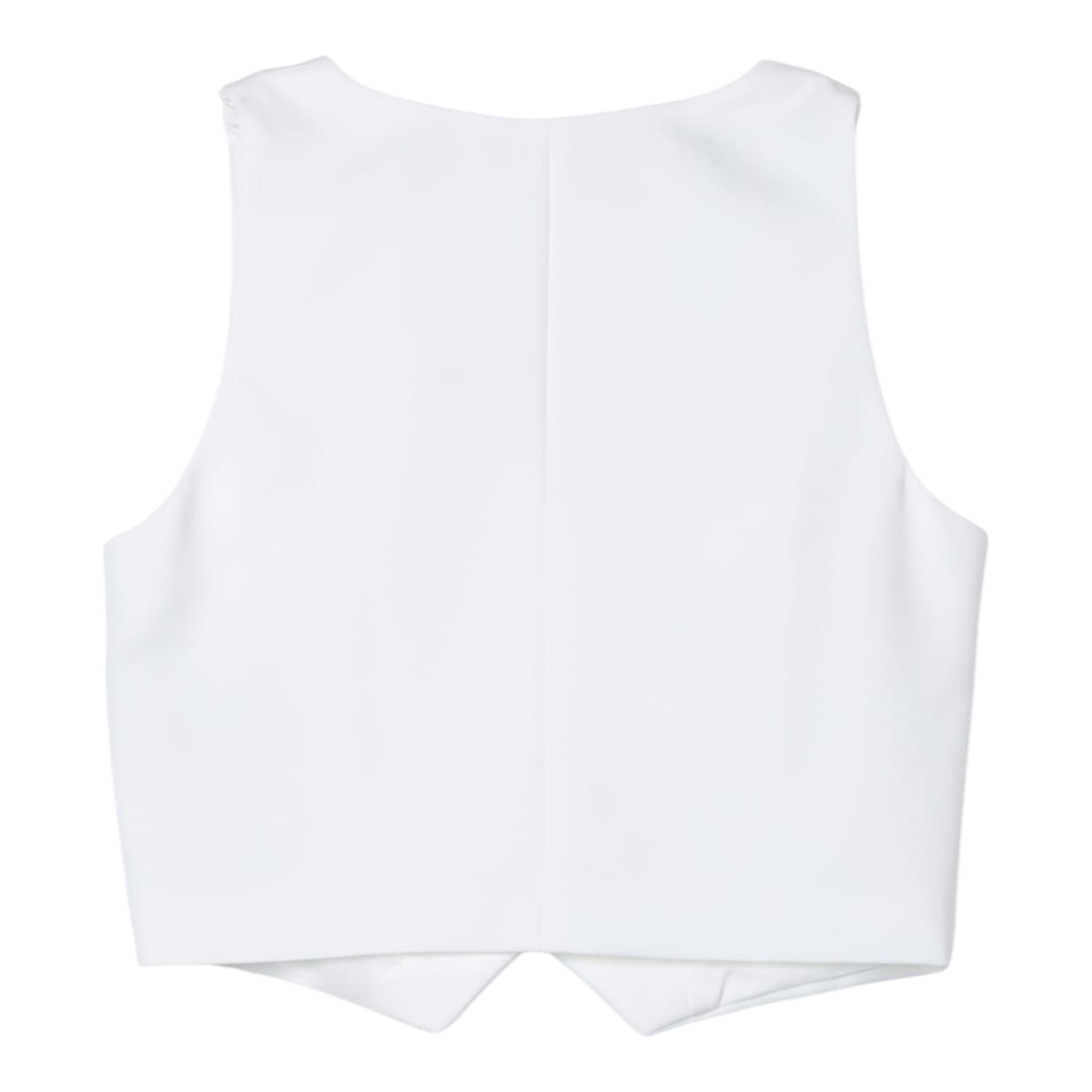 Miss Blumarine Gilet Tinta Unita con Applicazione per Bambina IA4021 PANNA MISS BLUMARINE 