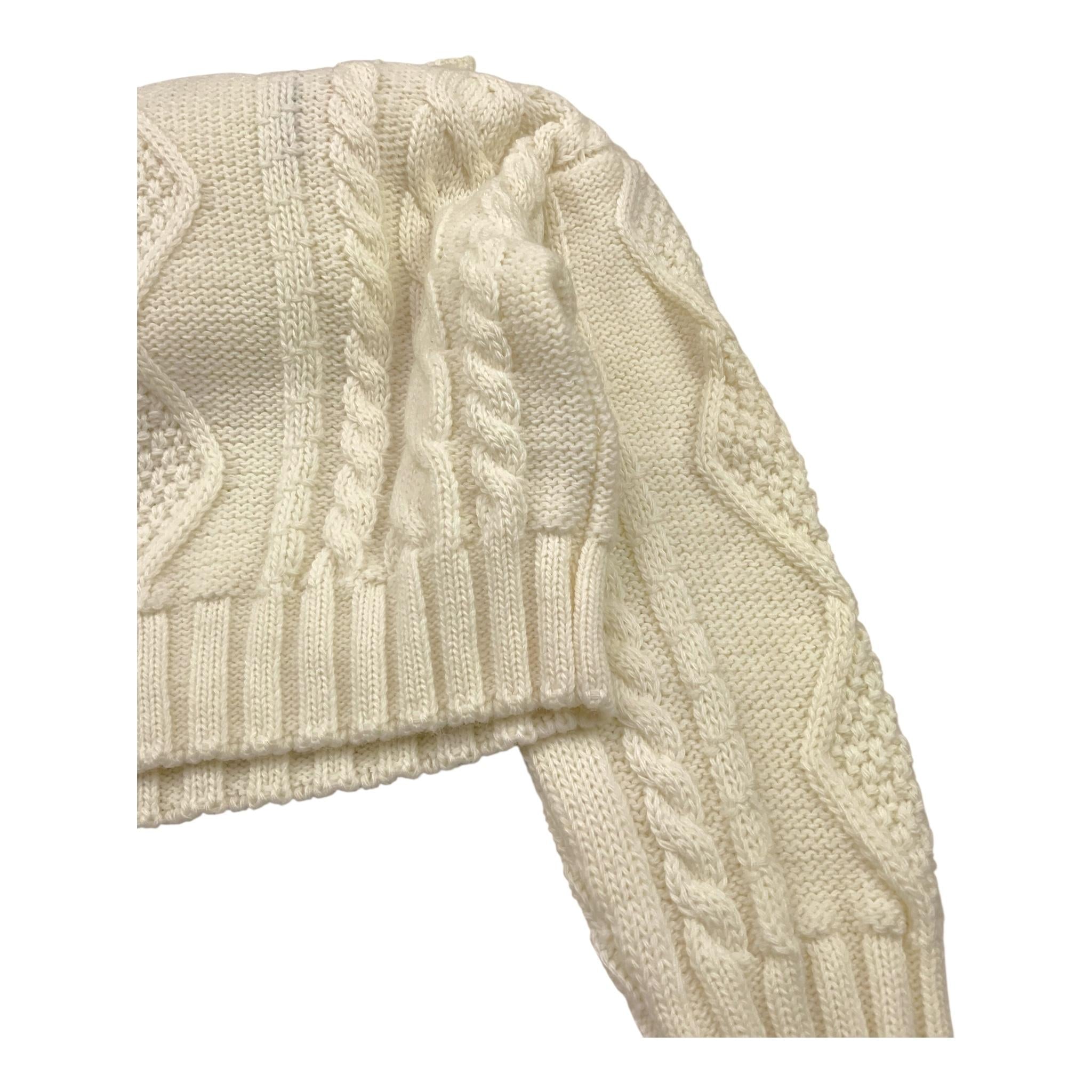 MSGM maglia tinta unita con cappuccio Panna per Bambina F3MSJGP210 PANNA MSGM 