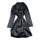 GUESS trench in similpelle tinta unita con cinturino Nero per Bambina J4YL11WE8D0 NERO GUESS 