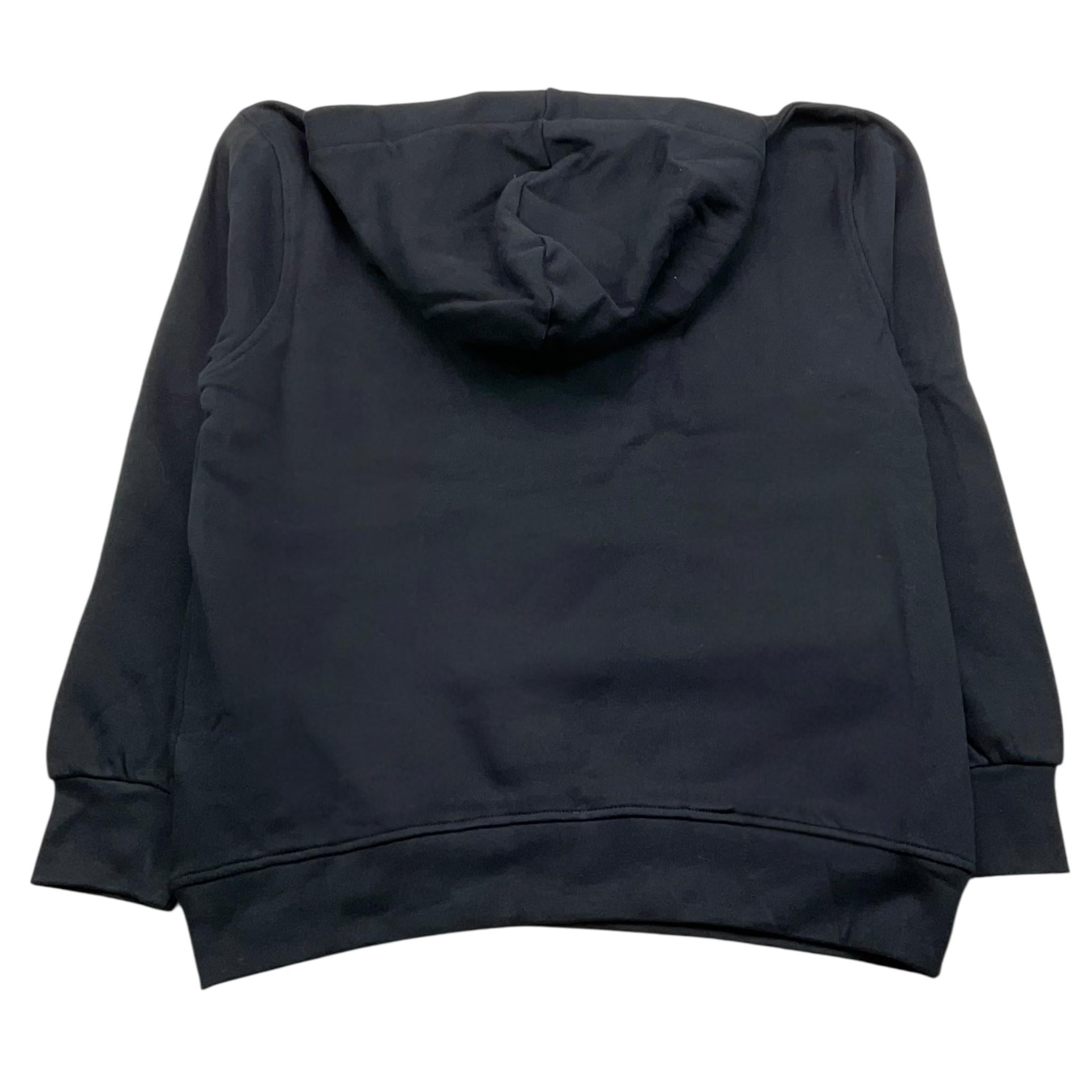 DIADORA felpa chiusa con cappuccio tinta unita con stampa in contrasto Nero per Bambino F4DIJBHS002 NERO DIADORA 