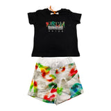 Msgm Complete T-Shirt-Bermuda Multicolor Black For Newborn