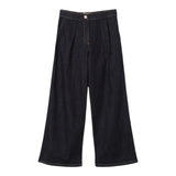 ELISABETTA FRANCHI jeans tinta unita modello palazzo con tasche america Blu per Bambina EFPA256 BLU ELISABETTA FRANCHI 