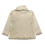 LIU JO shirt collo alto tinta unita con ricami Panna per Neonata KF1009 PANNA LIU JO 