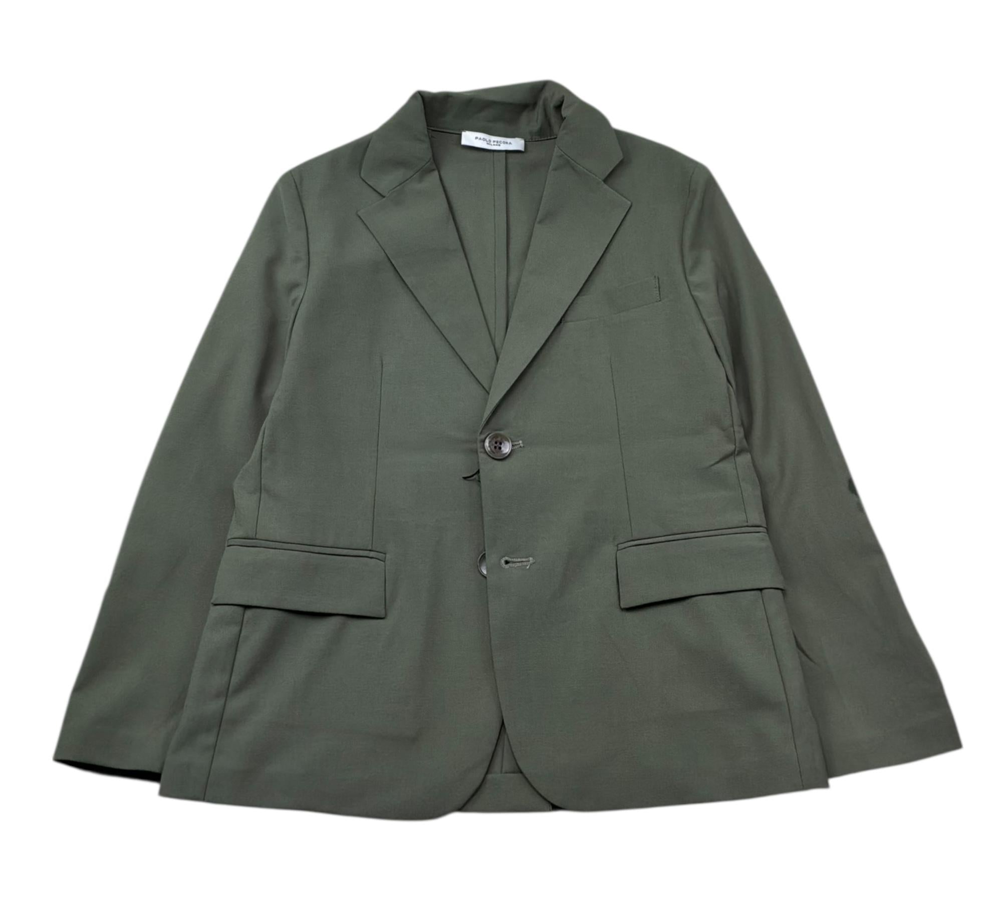 Paolo Pecora Giacca Tinta Unita per Bambino PP4204 VERDE PAOLO PECORA 