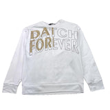 Datch Crewneck Sweatshirt Solid Color With White Print For Boys