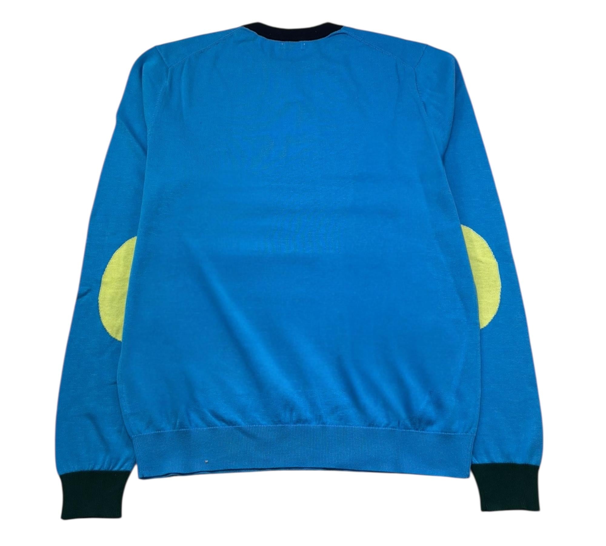 Sun68 Maglia Girocollo Tinta Unita con Logo per Bambino K32307 TURCHESE SUN68 