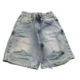 So Twee By Miss Grant Short In Denim Tinta Unita con Elastico In Vita per Bambina ST0027 AZZURRO SO TWEE BY MISS GRANT 