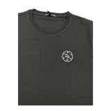 Daniele Alessandrini Solid Color Crew Neck T-Shirt with Black Print for Kids