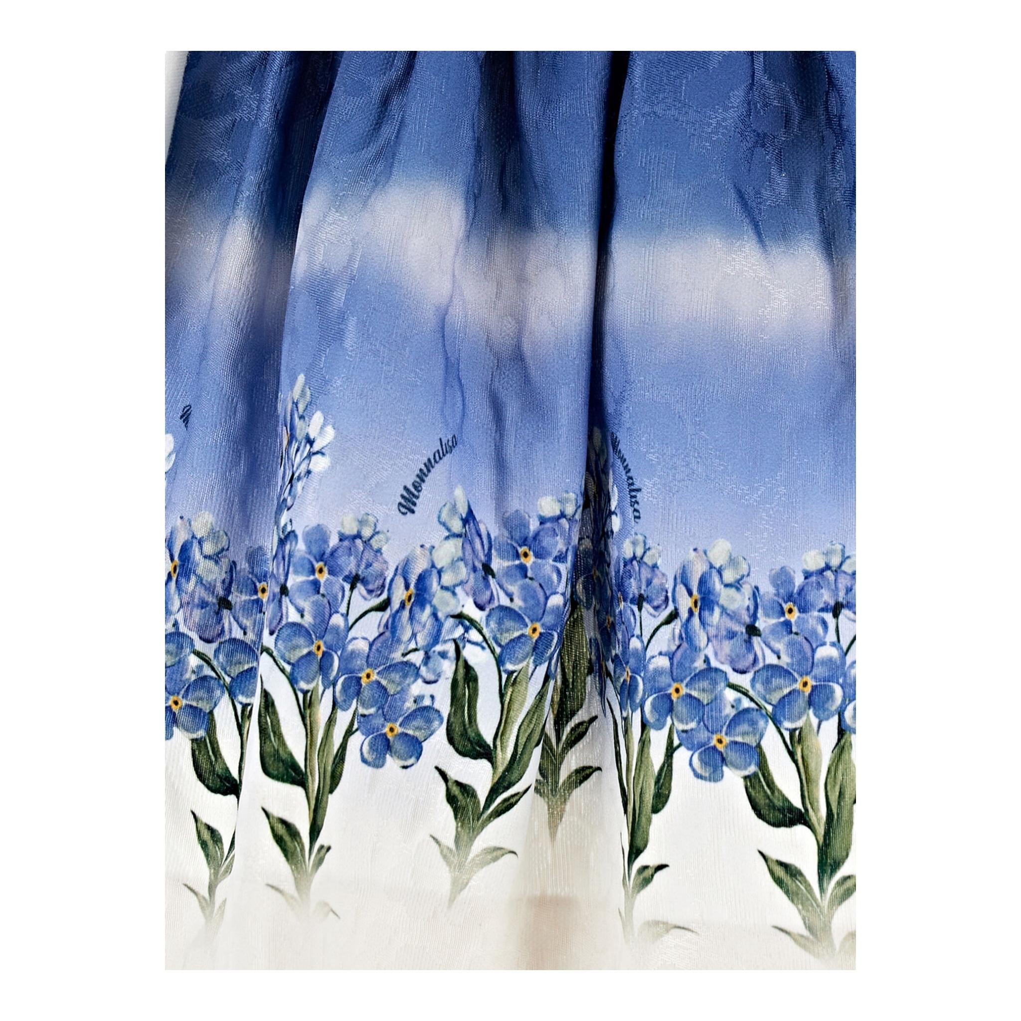 MONNALISA abito tinta unita con fantasia Bianco per Neonata 11B907NX BIANCO MONNALISA 