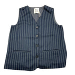 DOU DOU gilet tinta unita fantasia a irghe Blu per Bambino DV2P12X BLU DOU DOU 