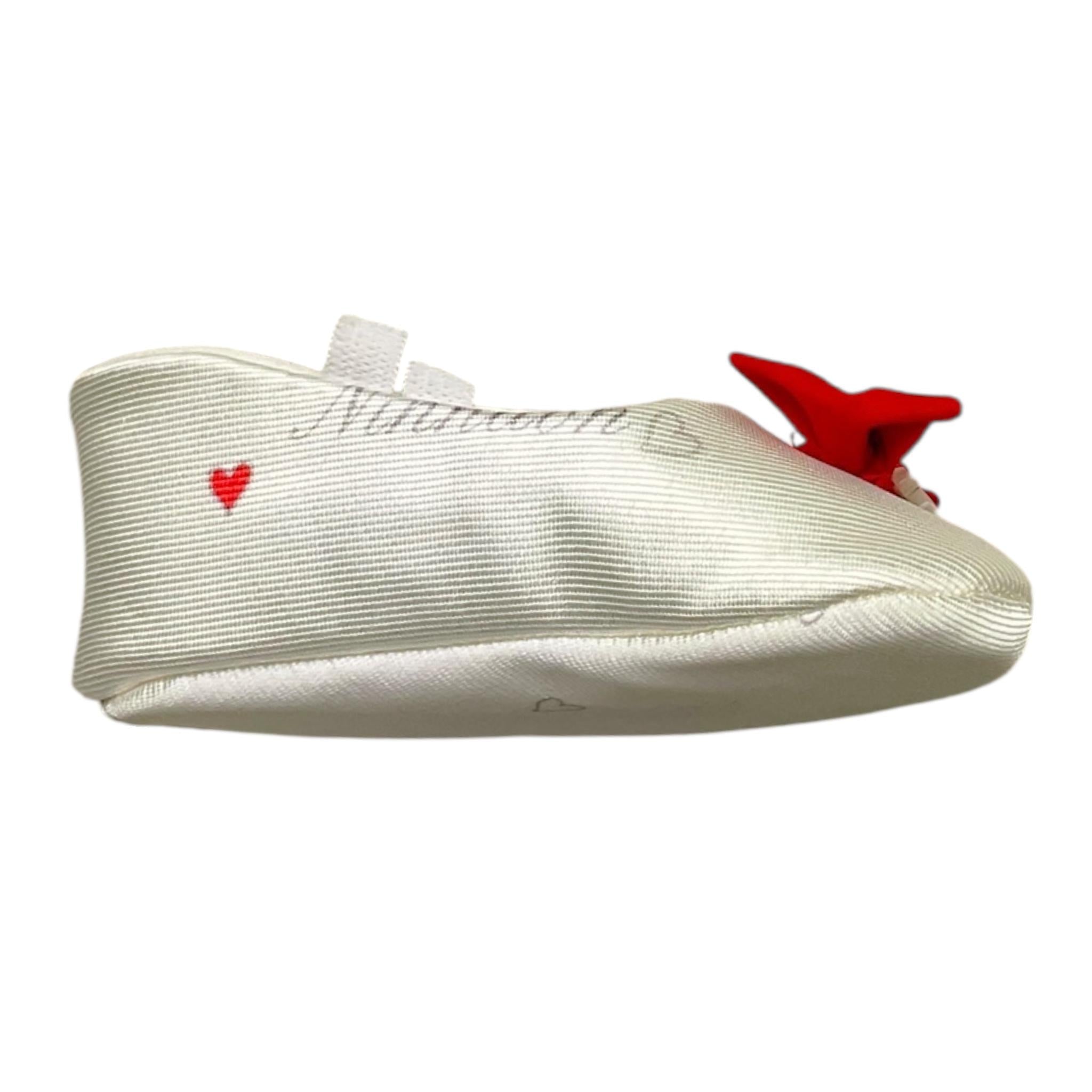 Ninnaoh Ballerine Tinta Unita con Fiocco per Neonata IL26251 PANNA NINNAOH 