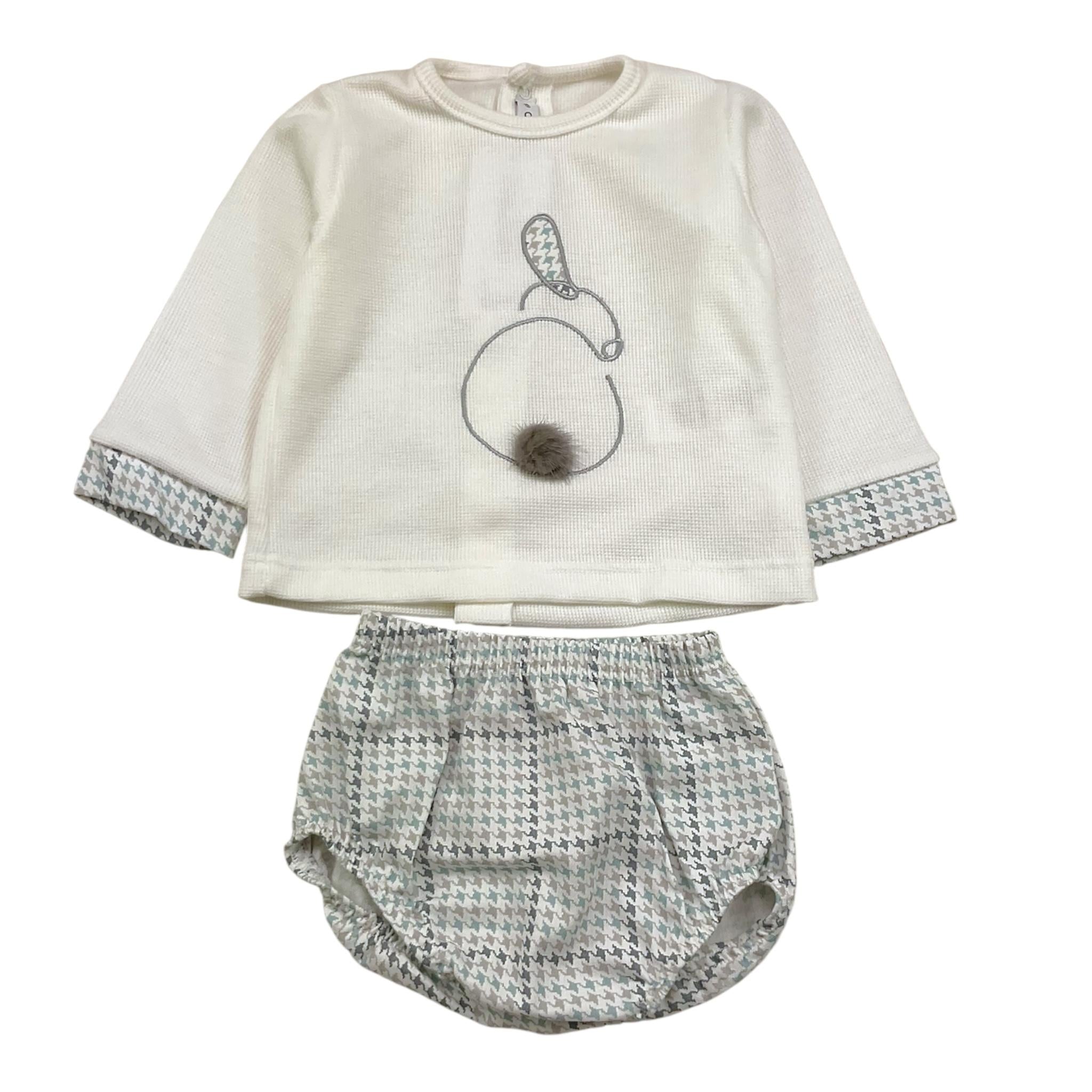 CALAMARO completo 2 pezzi shirt-coulotte Bianco per Neonato 11027 BIANCO CALAMARO 