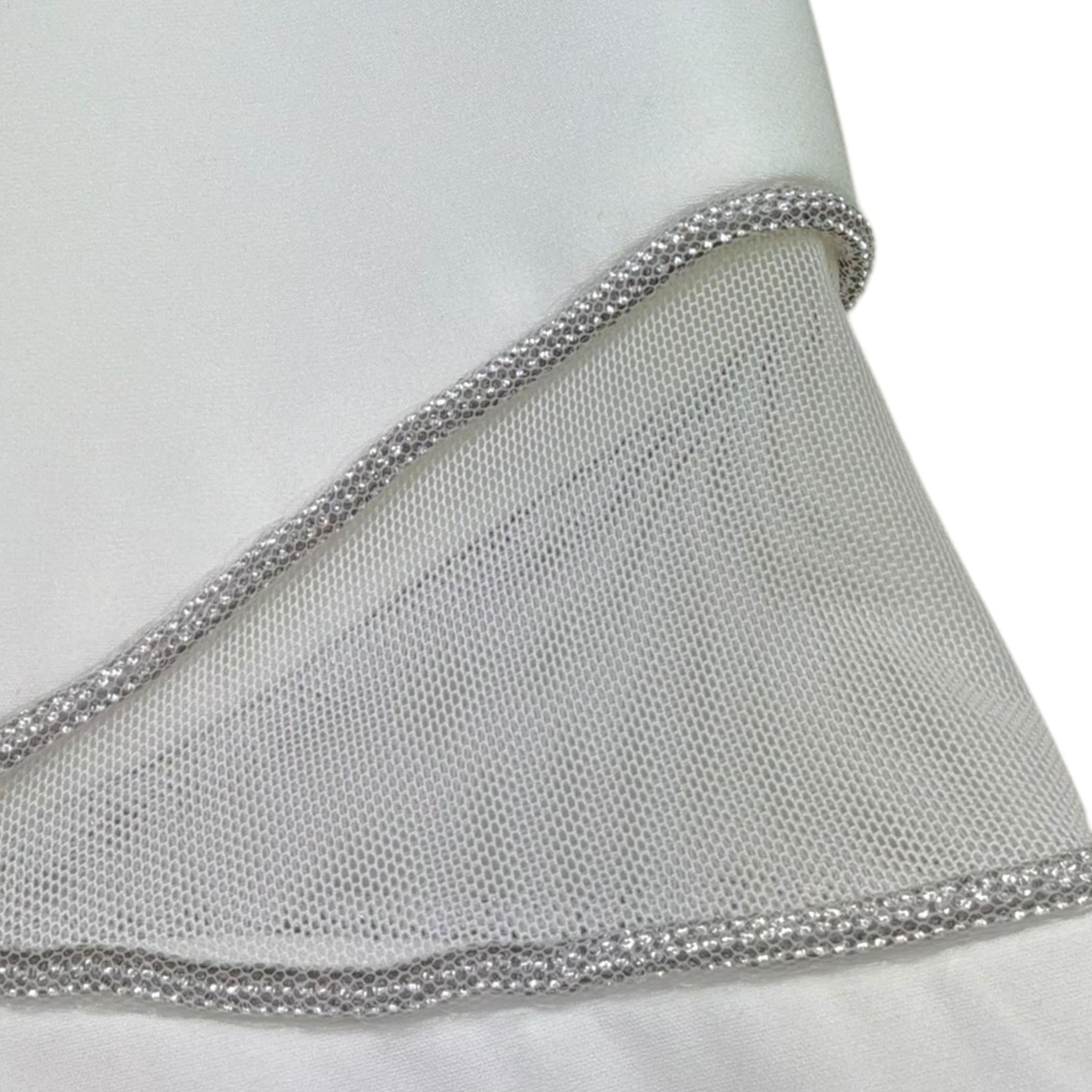 Fun & Fun Abito Giromanica Tinta Unita per Bambina FNCJDR00981X BIANCO FUN & FUN 