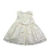 Alice Pi Solid Color Sleeveless Dress with White Embroidery for Baby Girl