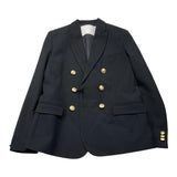 Daniele Alessandrini Plain Jacket With Contrast Buttons Black For Boys