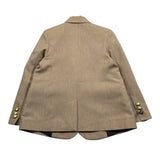 Daniele Alessandrini Giacca Tinta Unita Doppiopetto per Bambino 1235J00102 BEIGE DANIELE ALESSANDRINI 