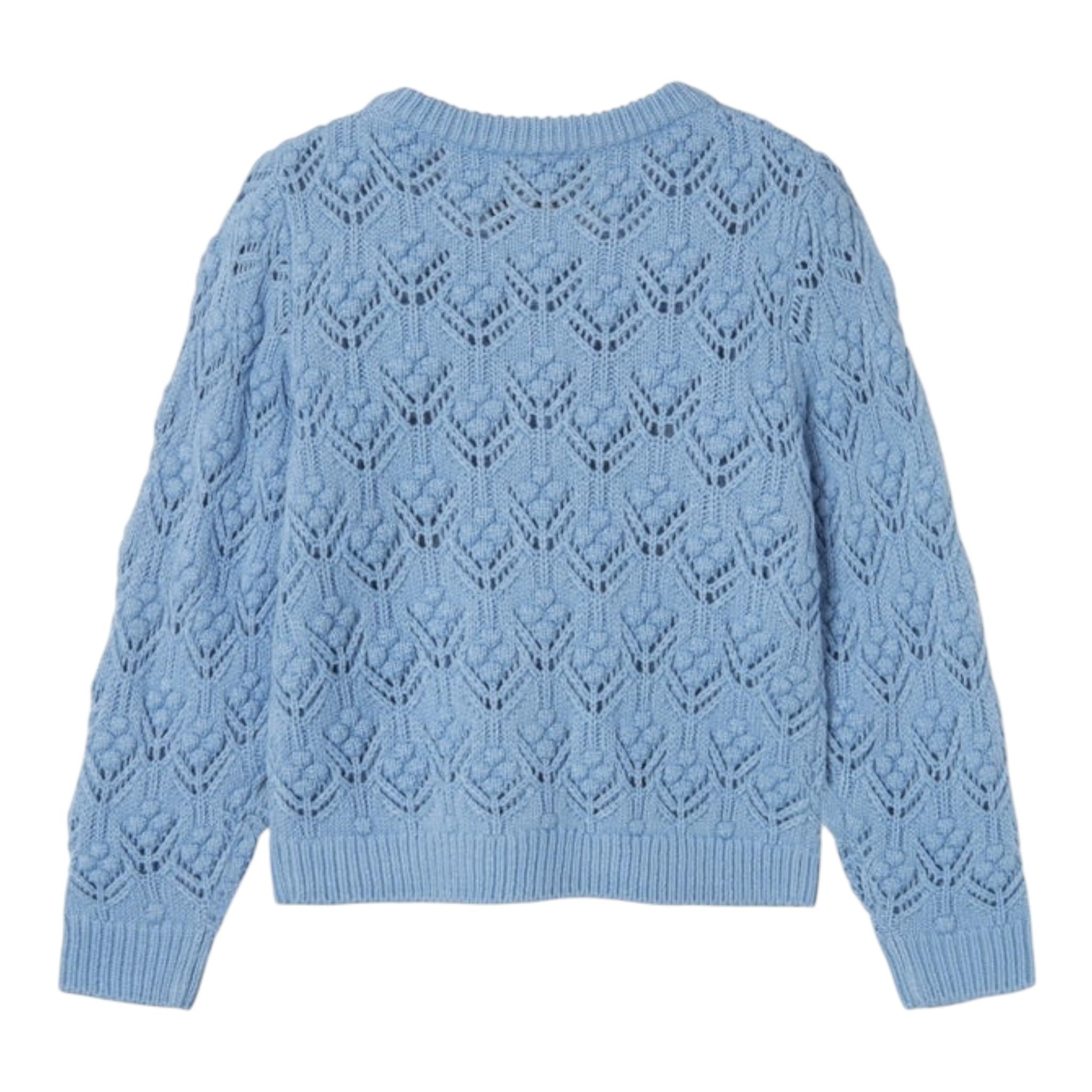 NAME IT cardigan tinta unita traforato Azzurro per Bambina 13231277 AZZURRO NAME IT 