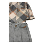 BARCELLINO completo 2 pezzi camicia-pantalone Grigio per Neonato 4676 GRIGIO BARCELLINO 