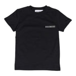 Bikkembergs T-Shirt Girocollo Tinta Unita con Logo per Bambino BK1602 NERO BiKKEMBERGS 