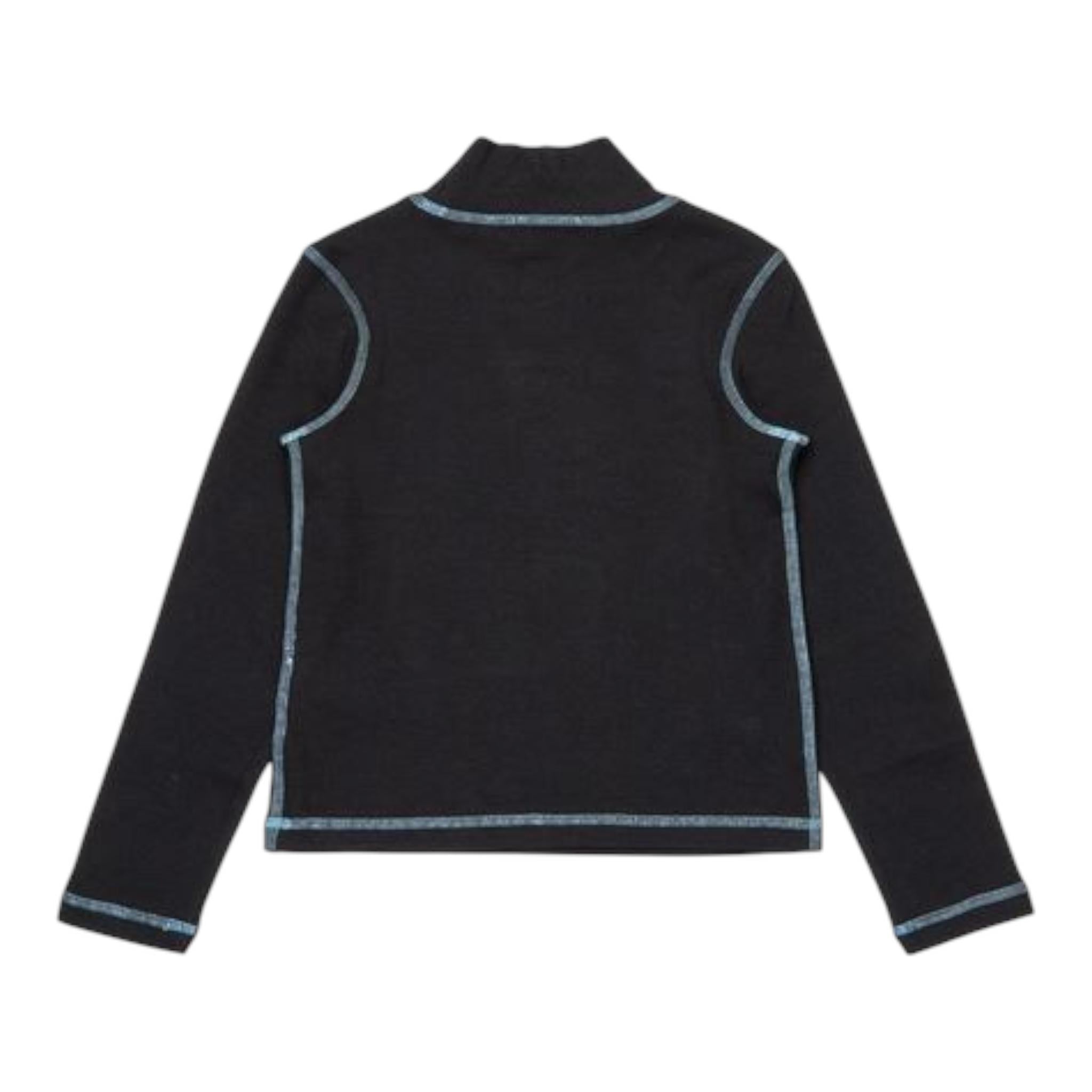 DIESEL shirt tinta unita mezzo collo  Nero per Bambina J02005 NERO DIESEL 