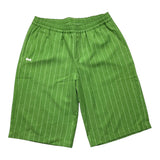 Daniele Alessandrini Bermuda Solid Color Striped Pattern With Elastic Waist Green For Boys