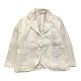Le Bebe' Single Breasted Plain Jacket White For Boys