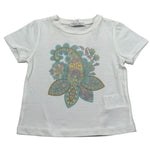 M+E' T-Shirt Girocollo tinta unita con Stampa Bianco per Neonata UE1862X BIANCO M+E' 