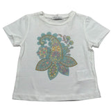 M+E' T-Shirt Girocollo tinta unita con Stampa Bianco per Neonata UE1862X BIANCO M+E' 