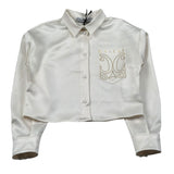 Gaelle Camicia Manica Lunga Tinta Unita con Strass per Bambina 2745CY00360XX AVORIO GAELLE 