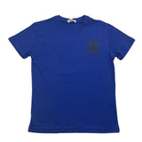 Yours T-Shirt Crew Neck Solid Color With Contrast Print Blue For Boys