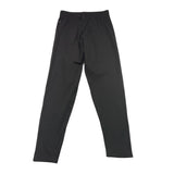 Datch Solid Color Black Logo Leggings For Girls