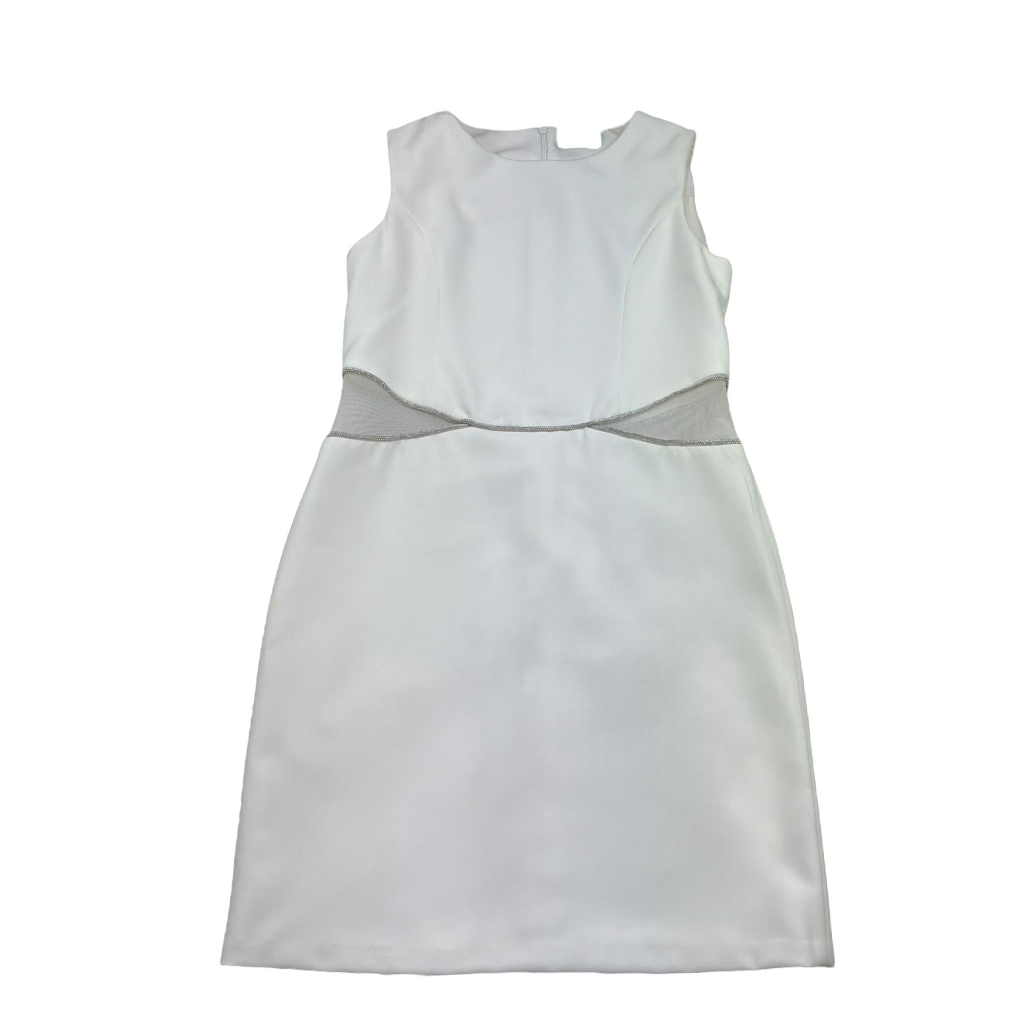 Fun & Fun Abito Giromanica Tinta Unita per Bambina FNCJDR00981X BIANCO FUN & FUN 