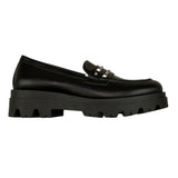 TWINSET mocassino tinta unita con borchie Nero per Bambina 242GCJ024 NERO TWINSET 