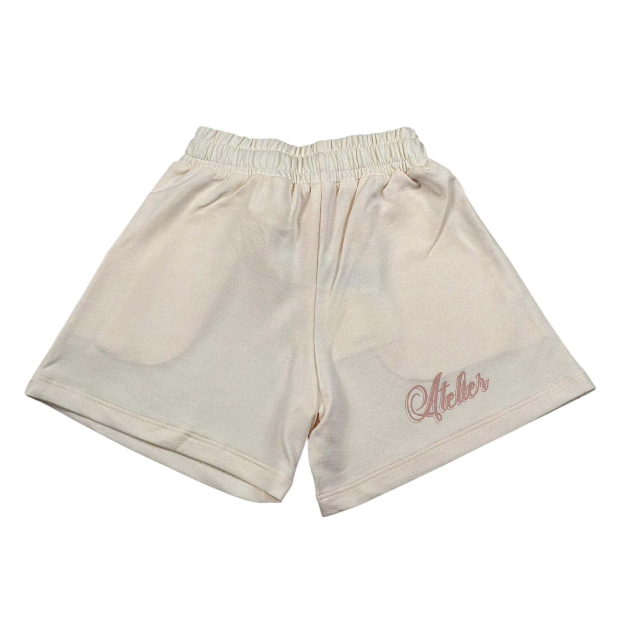 Vicolo Short In Felpa Tinta Unita con Stampa per Bambina 3146SF00271 ROSA VICOLO 