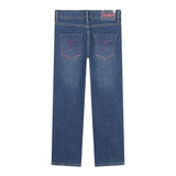 BillIEBLUSH jeans tinta unita con stampa Blu per Bambina U20449 BLU BillIEBLUSH 