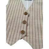 Aletta Gilet Tinta Unita con Bottoni per Neonato M2204111 BEIGE ALETTA 