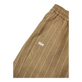 Daniele Alessandrini Solid Color Bermuda Shorts With Elastic Waist Beige For Boys