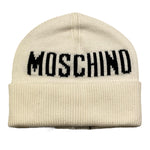 MOSCHINO cappello tinta unita con logo Panna per Bambino HUX02F PANNA MOSCHINO 