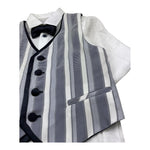 Baby A. Completo 4 Pezzi Bermuda-Camicia-Papillions-Gilet per Bambino A2804 AZZURRO BABY A. 