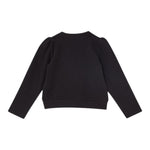 LIU JO felpa chiusa girocollo tnta unita con brillantini Nero per Bambina KF4108F0939 NERO LIU JO 
