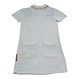 John Richmond Abito Tinta Unita con Colletto E Brillantini per Bambina RGP26187VE AZZURRO JOHN RICHMOND 