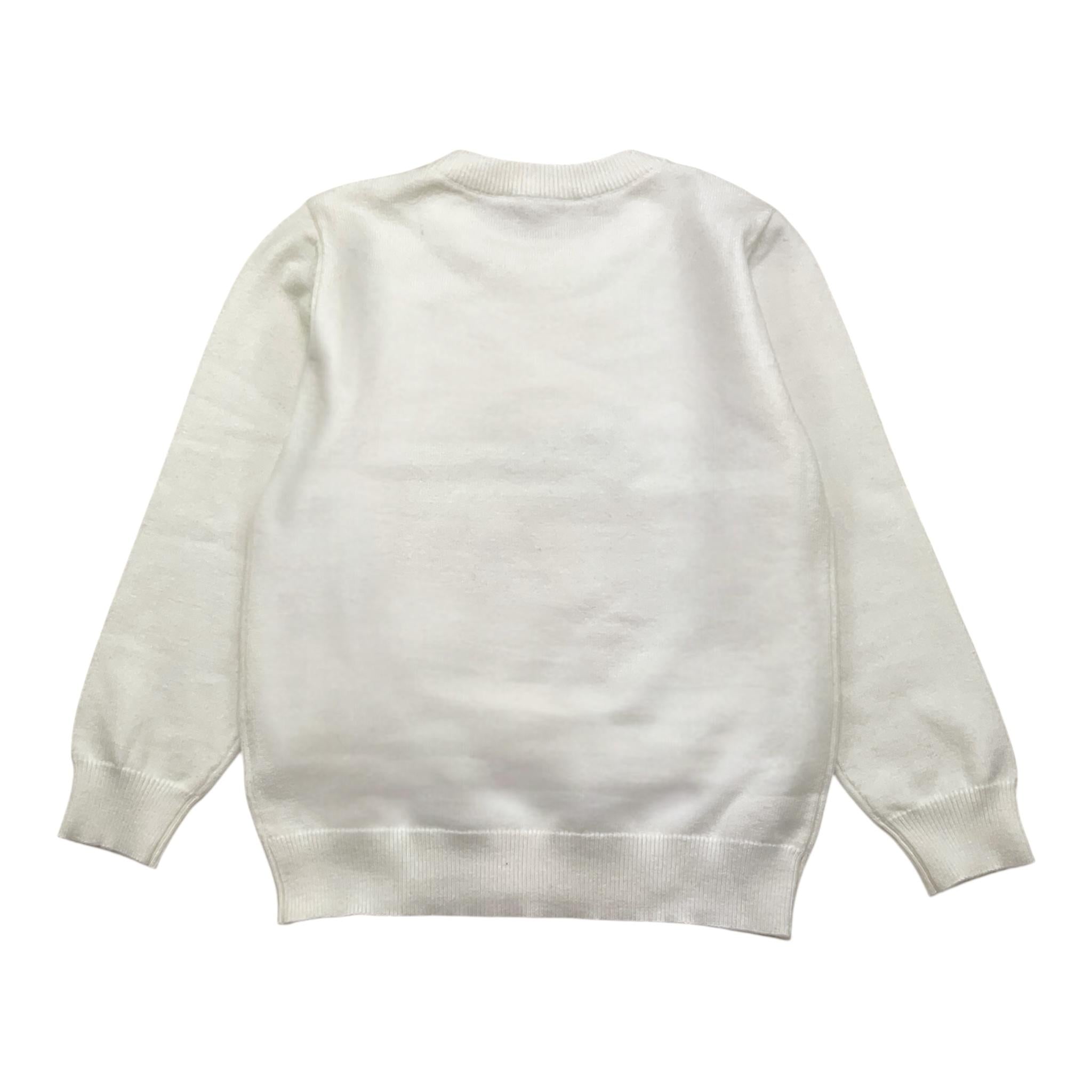 NEVER TOO maglia girocollo tinta unita Panna per Bambino NT2225B PANNA NEVER TOO 